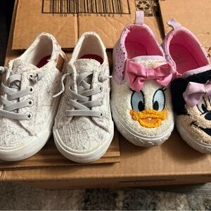 Charming Kids Sneakers Set - Cream and Pink
